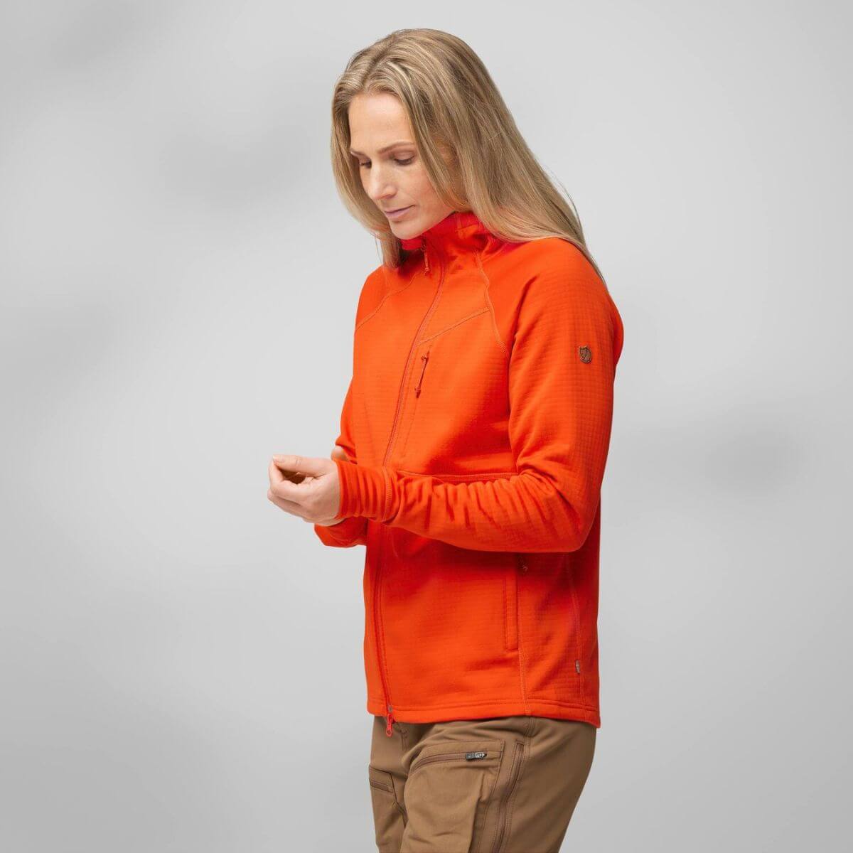 Abisko Grid Fleece Hoodie W